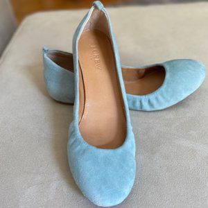 J CREW Anya Suede Ballet Flats